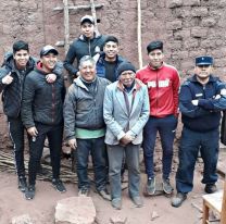 Llevaron ayuda a un abuelo que vive solo en medio de los cerros