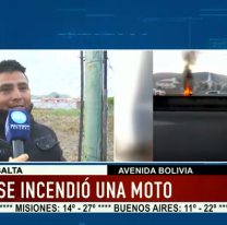 Corazón solidario: Recibirá una moto de regalo tras incendiarse la suya