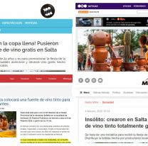 Tras la nota de Salta Soy, la fuente de vino de Animaná llegó a todos los medios nacionales