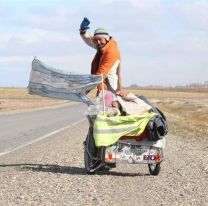 Caminó de Salta a Río Gallegos para cumplir un sueño