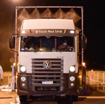 Orán instaló un túnel de desinfección contra el Coronavirus