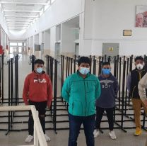 Voluntarios de la técnica de Campo Quijano realizaron 190 portasueros para centros Covid-19