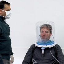 Coronavirus: emprendedores argentinos diseñaron un casco que puede evitar el uso del respirador
