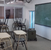 En una escuela de Salta se creó un robot para combatir el Coronavirus