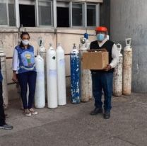 Salteños solidarios: docentes donaron 3 tubos de oxígeno al Hospital de Orán