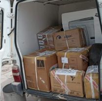 Llegaron los insumos enviados desde Buenos Aires, por residentes cacheños
