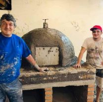Un maestro construyó siete hornos de barro para comedores y merenderos