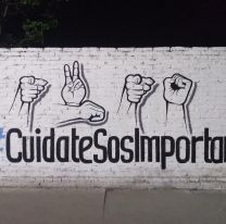 FOTOS | Pintaron un mural con lenguaje de señas en Orán