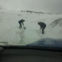FOTOS | En pleno verano, Nazareno se llenó de nieve