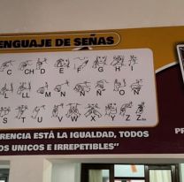 Un colegio salteño puso un cartel con lengua de señas: &#8220;Esto sí es inclusivo&#8221;