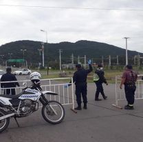 Volvieron los retenes y vallas a la ciudad