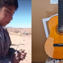 Un sueño cumplido para Gastón, el changuito cantor tendrá su anhelada guitarra