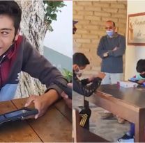 Entregaron tablets a nenes de “El Alfarcito” para que puedan estudiar