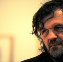 Emir Kusturica, en el Estadio Delmi