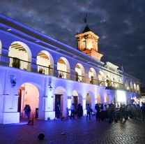 ¡Sorprendió a todos! /  En el día de la Diabetes, el Cabildo se iluminó de azul