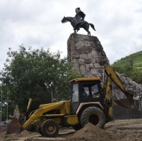 ¡Manos a la obra! / Comenzaron las obras de restauración del Monumento a Güemes