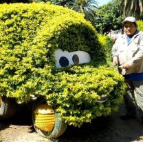 ¡Un groso! / Adrián Fabián, el artesano que le da vida a la plaza de Tartagal