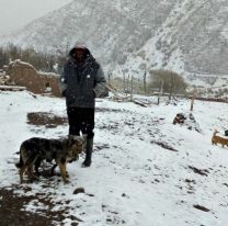 Una copiosa nevada cayó en parajes de la precordillera