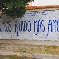 Un mural concientiza sobre el uso de la pirotecnia