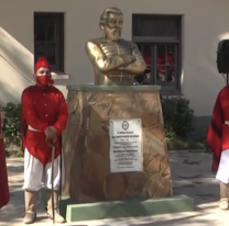 En Campo Quijano se descubrió un busto en homenaje al general Martín Miguel de Güemes