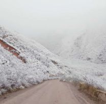 Caravana de vehículos para ir a ver la nieve a Cuesta del Obispo