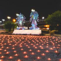 VIDEO | Anoche se iluminó &#8220;La Rotonda del Peregrino&#8221;