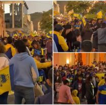  Locura por Boca en Salta: la hinchada pintó de azul y oro Plaza 9 de Julio