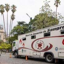 Mañana se colectará sangre de cualquier grupo y factor en la plaza 9 de Julio