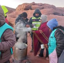 Peregrinos caminaron con 15 grados bajo cero: los soldados del Milagro