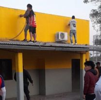 Reconstruyeron el aula incendiada en Río Piedras y los alumnos tienen clases con normalidad