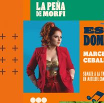  Marcela Ceballos se presenta este domingo en MORFI