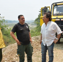 El gobernador Sáenz recorrió la zona afectada por los incendios en Orán