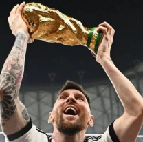 La foto de Messi con la Copa del Mundo rompió el récord de likes en Instagram