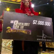 La Salteña Mistika Reech ganó 2 millones de pesos en el programa "Los 8 escalones"