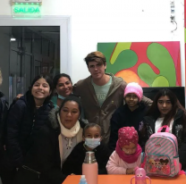 Marcos Ginocchio visitó a niños y familias de Fundación Hope