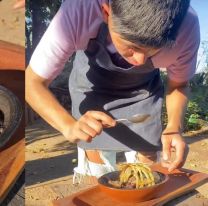 Antonio preparó cazuela de porotos a la leña y dejó un mensaje muy emotivo a sus seguidores 