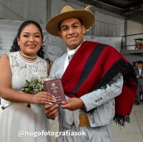 Fiel a sus raices, salteño se casó vestido de gaucho