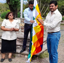 Incorporaron la Wiphala como símbolo en actos oficiales de La Caldera