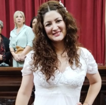 La diputada salteña vestida de novia contó la emocionante historia detrás de su atuendo