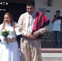 ¡Vivan los novios! Salteños dieron el "Si" vestidos de gauchos