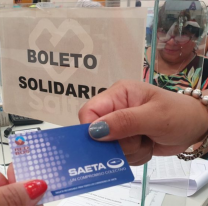 Atención salteños: desde hoy se podrá cargar el boleto solidario