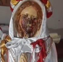 La Virgen de Metán de Salta volvió a llorar lágrimas de sangre