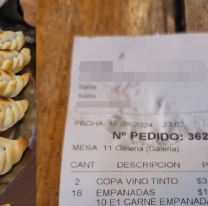 Turista comió empanadas en Salta y se sorprendió cuando le trajeron la cuenta