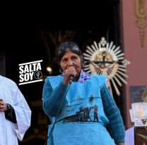 Doña Damiana Luzco: la peregrina que emocionó a todos en la misa estacional del Milagro