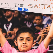 Desde Salta hasta Miami: un pequeño hincha viajó miles de kilómetros para ver a Messi en acción