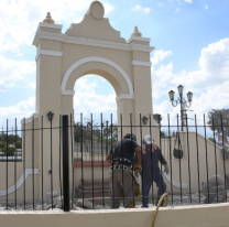 Avanzan las obras en Plaza España: más linda que nunca