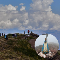 La Virgen del Valle inicia su ascenso al cerro El Zorrito